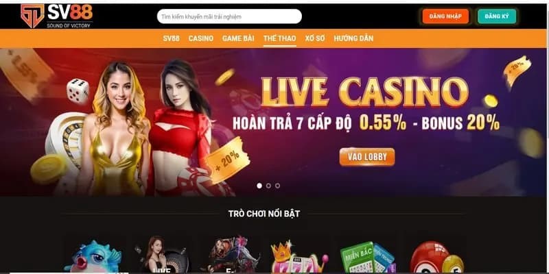 Giao diện nhà cái được game thủ đánh giá đẳng cấp